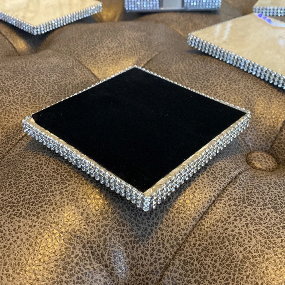 Crystal Embossed Coaster Set - Picture 4 of 4